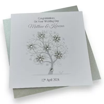 Personalised Handmade Wedding Card • £4.49