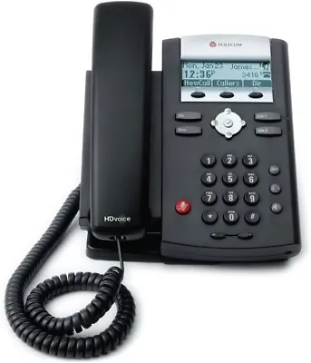 Polycom 2200-12375-001 SoundPoint IP 335 HD Corded VoIP Phone 2 Line PoE • $0.99