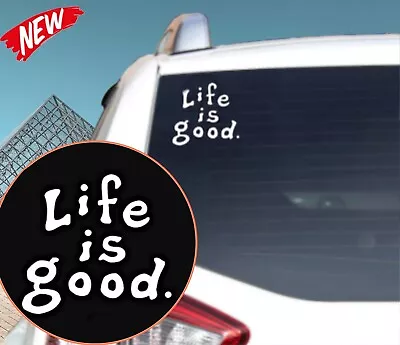 1PC Set -Vinyl Decal Window Car Truck Sticker ‘Life Is Good’ Good Vibes Only • $6.49