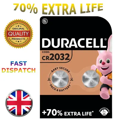 Duracell 2032 Battery CR2032 | BR2032 DL2032 3v Lithium Batteries Coin Cell • £3.45