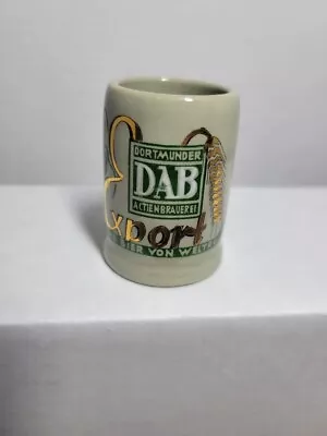 DAB Export - Das Bier Von Weltruf Germany Mini Beer Stein Shot Glass Vintage 2” • $5