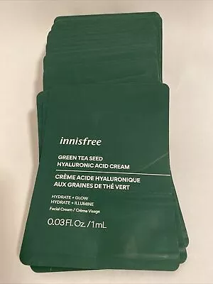 40 Packets INNISFREE Green Tea Seed Hyaluronic Acid Cream 40ml Total • $15