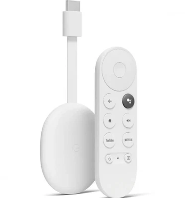 $79.99 • Buy Latest Google Chromecast With Google TV Snow 4K HDTV WiFi HDMI With Remote New