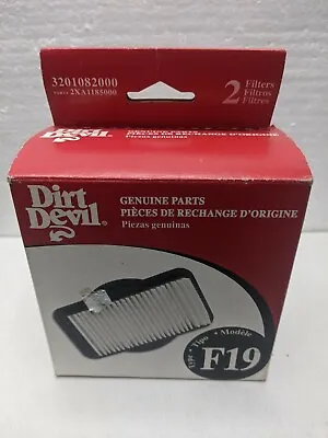 $8.99 • Buy Genuine Dirt Devil Filter For F-19 Broom Vacuum 3201082000 2 In Pack Free Ship