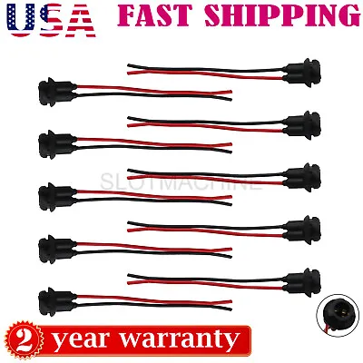 10Pcs T10 194 168 Wiring Harness Socket Extension For Pigtail Light US • $8.40