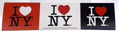 I Love New York Sticker - I ❤ NY   I ❤ NY   I ❤ NY - 12 In X 3 In • $5