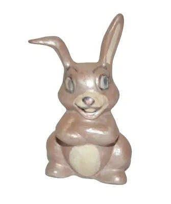 Vintage Ceramic Bunny Rabbit Figurine Hand Painted Easter 2  Tall • $7.99