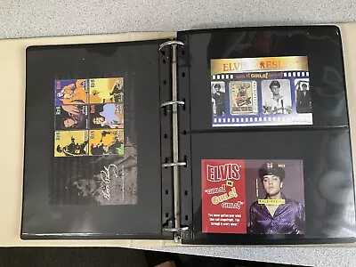 Elvis Presley- Massive MNH Minisheet And Stamp Collection In 2 Albums • $1450