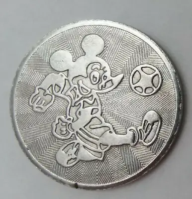 Mickey Mouse Soccer Slot Pachinko Game Token 24mm • $9.95