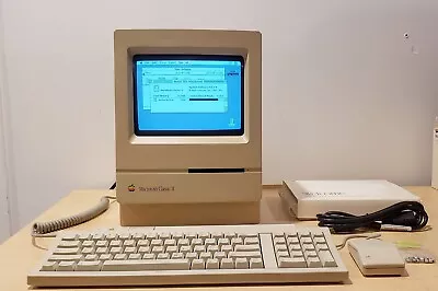 RESTORED & WORKING. Macintosh Classic II M4150+Kbd+Mouse+Extras. Recapped/Tested • $533.54