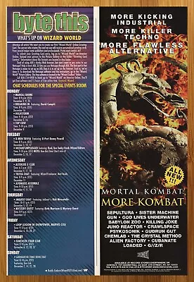 1995 Mortal Kombat Soundtrack Vintage Print Ad/Poster Game Album LP CD OST Art • $14.99