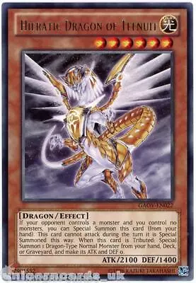 GAOV-EN022 Hieratic Dragon Of Tefnuit Rare UNL Edition Mint YuGiOh Card • £0.99