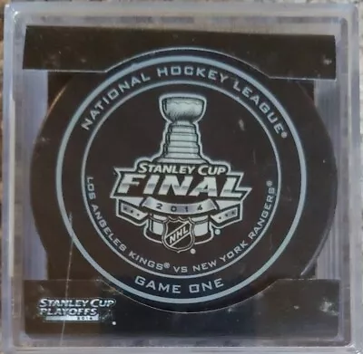 2014 Official Stanley Cup Finals Hockey Puck Game 1 (L.A. Kings Vs N.Y. Rangers) • $24.99