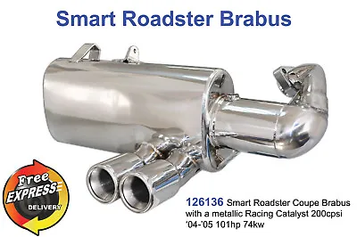 Performance Exhaust Muffler For Smart Roadster 452 Coupe Brabus With Racing CAT • $900