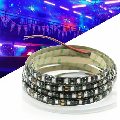 1-5m UV LED Strip Light 5050 SMD 12V Waterproof 395nm Fluorescence Black Light • £3.59
