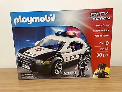 Playmobil Police Cruiser 5673 City Action 30 Piece Set Brand New Ages 4-10 • £19.99