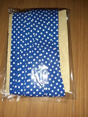 Bias Binding Fabric 19mm Polka Dot Dark Blue Crafting Handmade 4m • £4.29