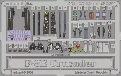 Eduard 73227 1/72 Aircraft- F8E Crusader For ACY (Painted) • $13.99