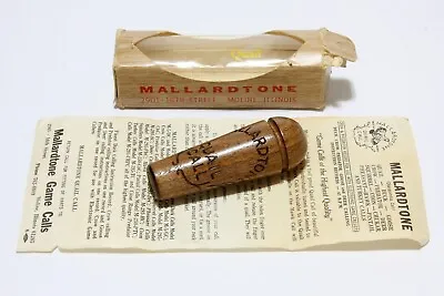 Vintage Mallardtone Quail Call Wooden Game Bird Hunting Call In Original Box • $35