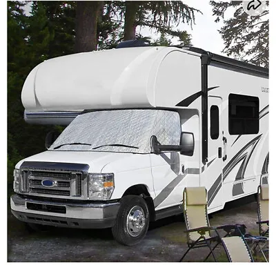 $39.99 • Buy Eapele RV Windshield Cover Compatible With Ford Class C 1997-2021 (Silver)