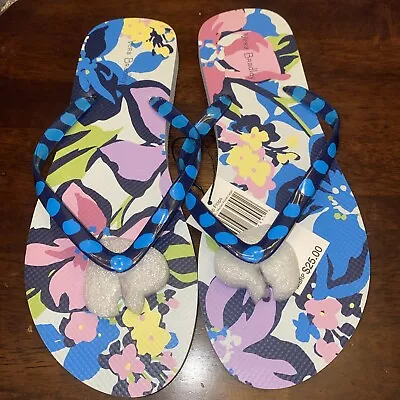 Vera Bradley Women's Flip Flop Marian Floral Print Large (9-10) New With Tag • $15.99