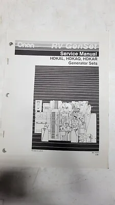 Onan Rv Genset Service Manual Hdkal Hdkaq Hdkar Generator Sets 981-0523 9-96 • $23.95