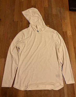 Cuts Clothing Mens Hoodie Curve Hem Signature Fit Long Sleeve Shirt Medium White • $29.99