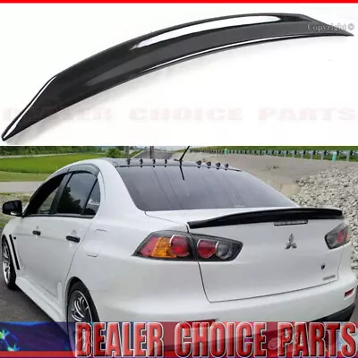 $55.86 • Buy Spoiler Wing For 2008-12 2013 2014 2015 2016 2017 Mitsubishi Lancer GLOSS BLACK