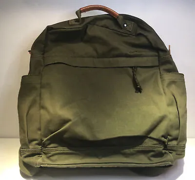 Gootium Canvas Backpack Vintage Style Outdoor Zippered Rucksack Olive • $32.99