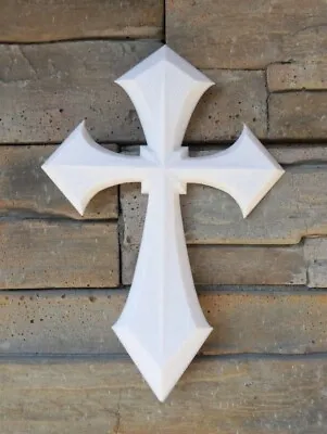 Pretty Wall Crucifix Christian Faith Cross Decor White 9 Inches Tall  • $2.50
