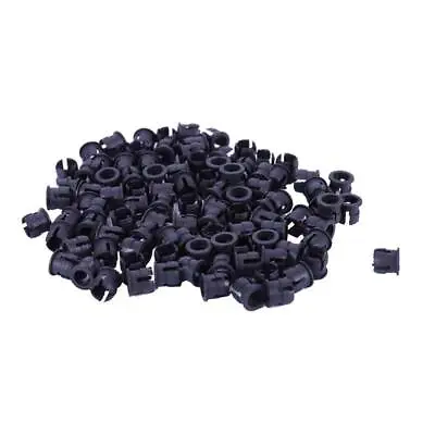 $6.77 • Buy 100 Pieces Black Plastic 5mm LED Clip Holder Display Panel Mount Cases J6I1