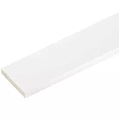 Veranda PVC Trim Boards 3/4  X 7-1/4  X 8' Reversible Square Edge White (3-Pack) • $132.74