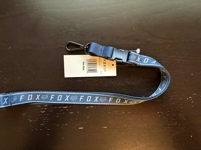 Fox Racing Pinnacle BLUE Lanyard Key Chain With Releasable Clip • $14.95