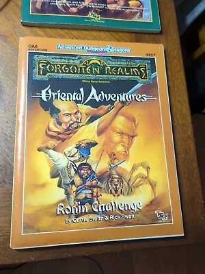 AD&D 2E - Forgotten Realms Oriental Adventures: Ronin Challenge 9257 • $114.42