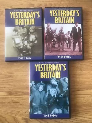 £9.50 • Buy Yesterday's Britain - The 1940s, 1950s, 1960s,  3 Dvd Set. Reader’s Digest.  H
