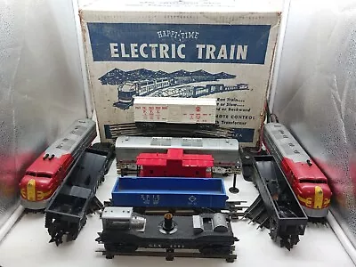 Vintage Marx Happi Time Electric Train O Gauge 1095 Santa Fe GEX Floodlight MORE • $249.99