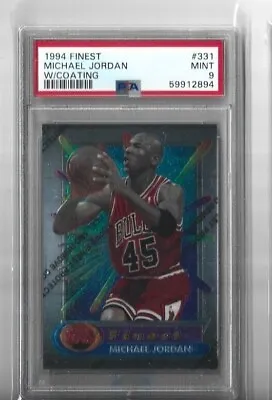 ICONIC 1994 Finest #331 Michael Jordan W/ Coating PSA 9 MINT Chicago Bulls GOAT • $175