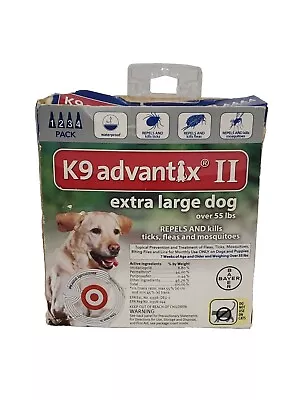 K9 Advantix II Dogs Over 55 Lbs 4 Pack (4 Month Supply) • $50