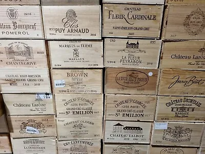 £34.95 • Buy BARGAIN WOODEN WINE BOXES X 5  - Crates For Vintage Shabby Chic Home Storage 