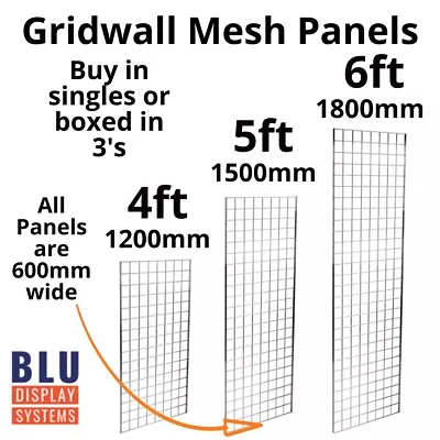 Grid Wall Mesh Panels 4ft5ft6ft FREE POSTAGE • £25.99