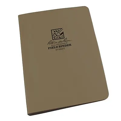 Rite In The Rain All-Weather 1/2  Ring Binder 5 5/8  X 7 7/8  Tan Binder (No. • $17.18