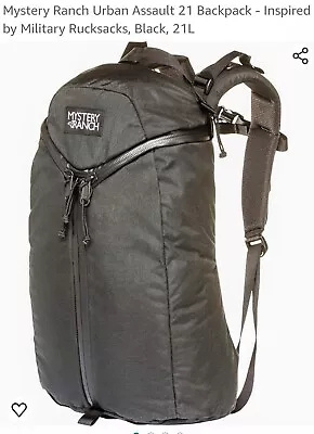 Laptop Backpack Mystery Ranch Urban Assault 21 Daypack 21 L Black 15  • $65