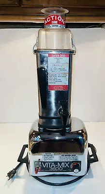 Vintage VitaMix 3600 Stainless Steel Blender Mixer Industrial Quality Tested • $55.54