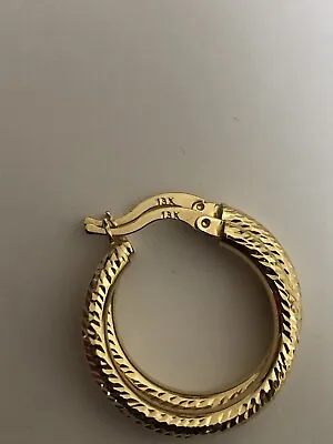 18 Carat Gold Hoop Earrings ( Bigger Size ) • £260