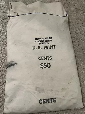 Sealed Us Mint Coin Bag $50 Cents 1979-p Unopened Bag Of Lincoln Pennies • $275