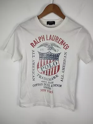 Polo Ralph Lauren T Shirt White Boys 10 To 12 Years • £11.95