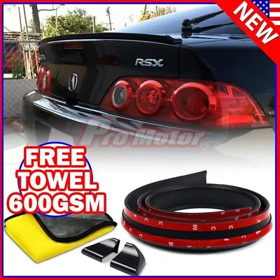 JDM Universal Spoiler Trunk Roof Sporty Wing Lip Chin Roll Side Molding Skirt 6 • $41.90