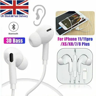 Earphone Earbud Pro For IPhone 12/11/10/7/8/Plus/X/XR Handsfree  Noise Isolating • £4.99