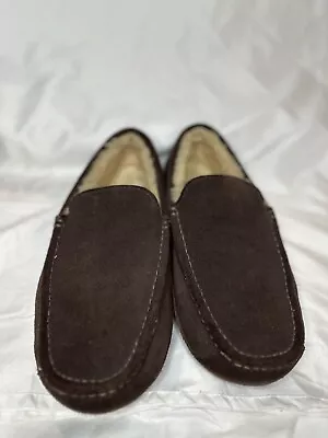 UGG Men's Ascot Slipper Espresso Brown Suede USA Size 11 • $8.06