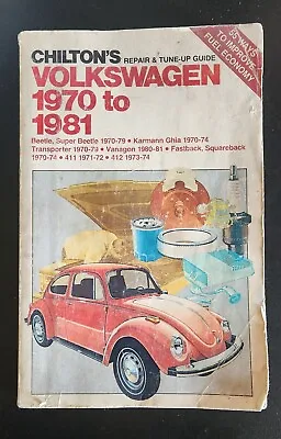 Chilton's Volkswagen Beetle Karman Ghia Bus Service Repair Manual 1970-1981  • $10.99